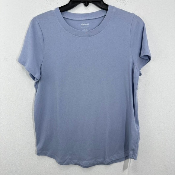 Madewell Tops - Madewell Softfade Cotton Tee T Shirt Womens Dusty Blue Casual Short Sleeve Tee